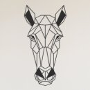 3D Pferd 29 x 60 cm Dunkelblau