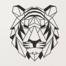 3D Tiger 60 x 68 cm Schwarz